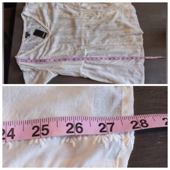 Torrid Ivory Eyelet Embroidered Blouse Size 1 - Picture 8 of 15